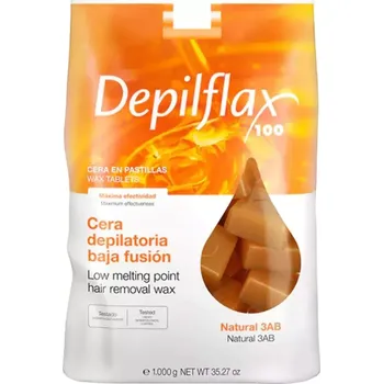 Depilační vosk Depiflax - přírodní - tvrdý- bez proužků