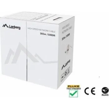 Síťový kabel UTP kabel Cat.5E CU 305 m plný FLUKE LCU5-12CU-0305-R červený