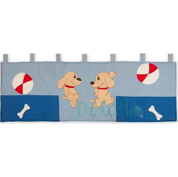 Příslušenství pro dětskou postel a kolébku Kapsář za postel Veselí pejsci 200 cm