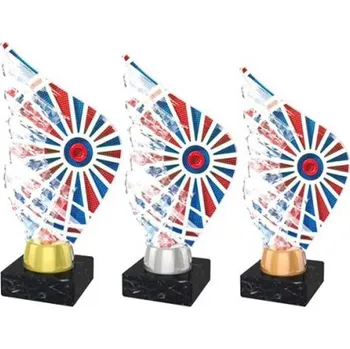 Akrylátová trofej AKEA0001M10, Výška | Barva 17,5 cm, Barva držáku motivu Stříbro