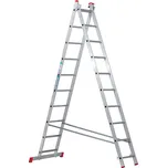 Hliníkový dvoudílný výsuvný žebřík VENBOS HOBBY, 2x10 příček, 4,5 m