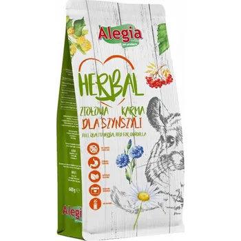 Krmivo pro hlodavce ALEGIA Herbal - suché krmivo pro činčily - 600g
