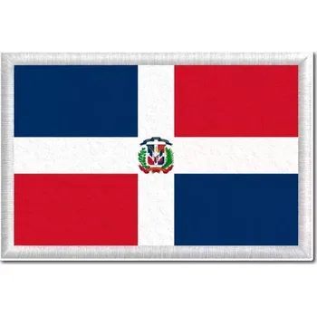 Vlajka Pelisport tištěná nášivka Dominikánská republika 6 x 4 cm