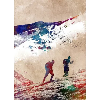 Plakát Plakát, Obraz - Mountaineers Sport Art, Justyna Jaszke