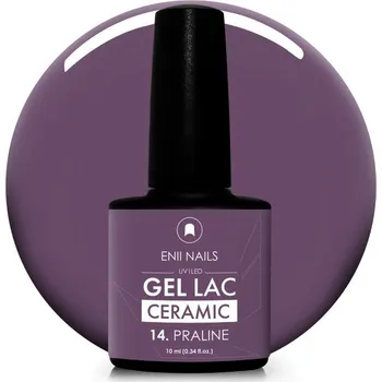 Lak na nehty ENII NAILS Gel lak Ceramic 14 Praline - gelový lak bez HEMA, 10 ml