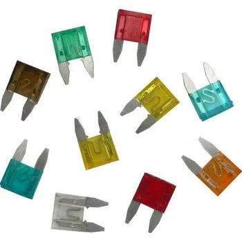 Autopojistky CARCOMMERCE (POLAND) | Sada nožových pojistek mini 5-30A 10ks, zkoušečka 6-24V +kleště, 58389