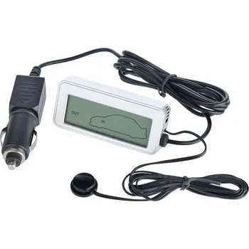 Kuchyňský teploměr CARMOTION 86810 Teploměr automobilový IN/OUT modré podsvícení