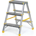 Oboustranné hliníkové schůdky ALVE EUROSTYL, 2x3 stupně, výška 0,61 m