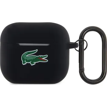 Příslušenství pro sluchátka Lacoste Liquid Silicone Croc Logo Pouzdro pro AirPods 3 Black 3666339100674