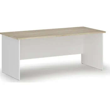 Psací stůl Kancelářský psací stůl PRIMO WHITE, 180x80 cm, bílá/dub přírodní