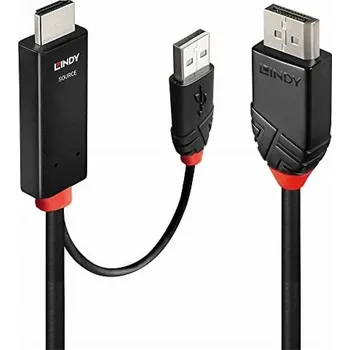 Video kabel Lindy adaptérový kabel HDMI > DisplayPort