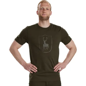 Pánské tričko Deerhunter Denmark Logo olivové pánské triko 3XL