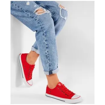 Dámské tenisky Plátěnky Big Star Shoes DD274339 Červená 37