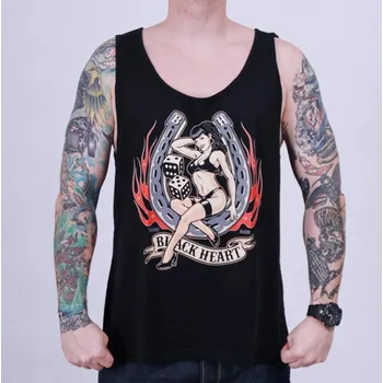tílko pánské - LADY LUCK - BLACK HEART - 13395 - XXL