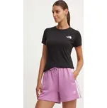 Bavlněné tričko The North Face W S/S Redbox Slim Tee NF0A87NMJK31 černá 99X, vel. XS