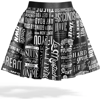 Dámská sukně UTOPY Dámská mini sukně Black Headliner Velikost: S