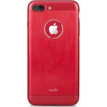 Pouzdro na mobilní telefon Moshi Armor – hliníkový kryt pro iPhone 7 Plus (karmínově červený)