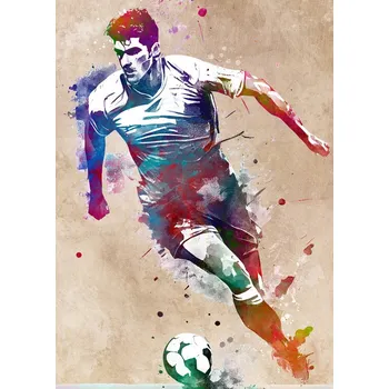 Plakát Plakát, Obraz - Soccer player sport art, Justyna Jaszke