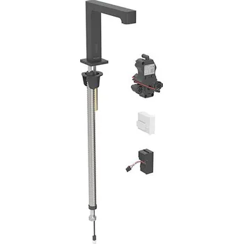 Vodovodní baterie Geberit Brenta stojánková umyvadlová baterie, napájení ze sítě, pro funkční box pod omítku, bez směšovače, černá mat easy-to-clean (116.191.14.1)