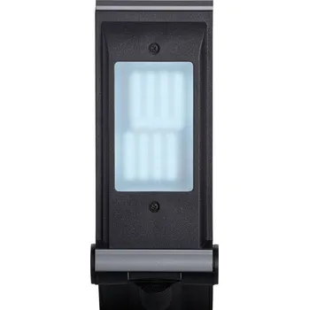 Lampička LED stolní lampa MAULoptimus, stříbrná, svěrná patice, stmívatelné CCT - Délka kabelu 175 cm, délka ramene dole 45 cm, délka ramene nahoře 42,5 cm; šířka upnutí max. 7 cm eloxovaný hliník, černý LED 5 W celkem - Doprava zdarma