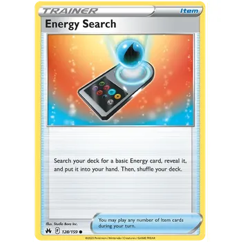 Sběratelská karetní hra Pokémon TCG Energy Search 128/159