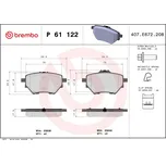 Sada brzdových destiček, kotoučová brzda BREMBO P 61 122
