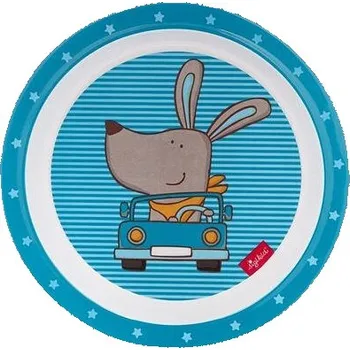 plyšák Sigikid MELAMIN baby TALÍŘEK pejsek HUGGE HUG (21,5cm)