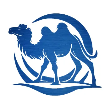 Samolepící dekorace SAMOLEPKA Velbloud 005 levá v poušti (65 - škrábaný kov modrý) NA AUTO, NÁLEPKA, FÓLIE, POLEP, TUNING, VLASTNÍ TEXT, TISK, AUTOSAMOLEPKY.cz, POLEPY, OBRÁZEK, LOGO, SAMOLEPKY