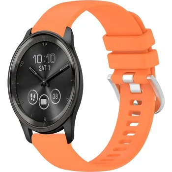 Ostatní příslušenství k chytrým hodinkám VSECHNONAMOBIL 80839 SILICONE Vyměnitelný řemínek pro Garmin Vivomove Trend oranžový