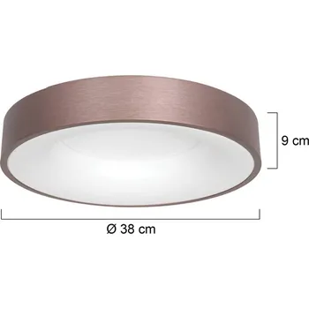 Steinhauer Stropní svítidlo LED Ringlede, 2 700 K Ø 38 cm bronzový 1 x 30 W - Doprava zdarma