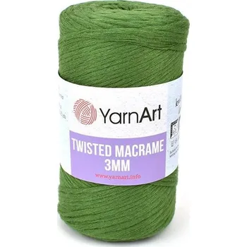 Příze Pletací příze Macrame Twisted, zelená č. 787, 250 g, 195 m