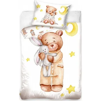Povlečení Dadka Bavlněné povlečení Medvídek a Usínáček 135x100