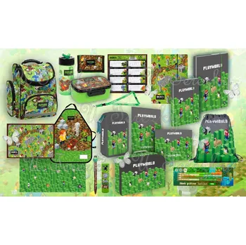 Školní batoh Minecraft Zvýhodněná školní sada 20ks set batoh BACKUP GAME LEVEL MInecraft/ Playworld TEMBDF31/020/02
