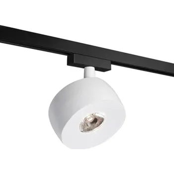 Lampička Molto Luce LED track spot Vibo Volare 927 bílá/černá 10° - Výška hlavy 5 cm; délka adaptéru 7,1 cm matná bílá, černý adaptér 1 x 8 W LED - Doprava zdarma