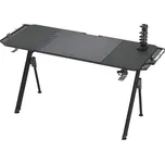 Herní stůl FALCON s LED RGB podsvícením 156x60 cm černá