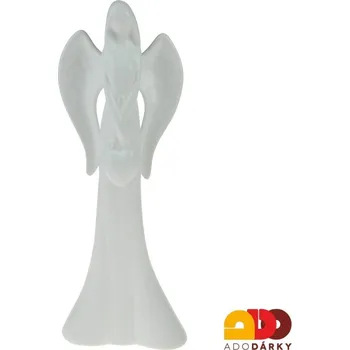 Anděl se srdcem 26 cm (Soška anděla se srdíčkem)