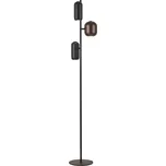 Brilliant Stojací lampa Jane, výška 147 cm, černá/hnědá/zelená, 3 světla. černá, hnědá, zelená 3 x 5 W LED - Doprava zdarma