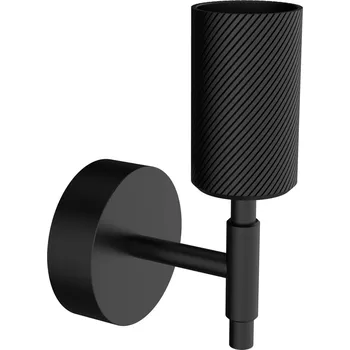 Lampička SEGULA Onyx Single Wave nástěnné světlo, černá E27 - nástěnný držák – průměr 8,4 cm, rozpětí 2,1 cm 1 x 60 W - Doprava zdarma