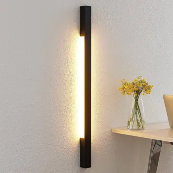 Lampička Arcchio Ivano LED nástěnné světlo, 91 cm, černé