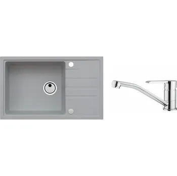 Granitový dřez Set Alveus Intermezzo 130 Beton 81 + Ruta Chrom