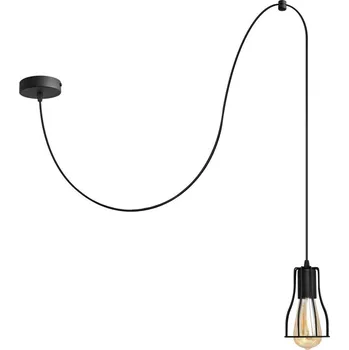 Lustr na lanku TUBE 1xE27/15W/230V černá