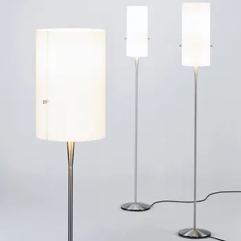 Lampička Serien Lighting serien.lighting Club S LED stojací lampa, hliník - Ø základny 24 cm; výška stínidla na lampu 40 cm kartáčovaný hliník, bílá 1 x 9,1 W LED up + 2 x 4,5 W LED down - Doprava zdarma