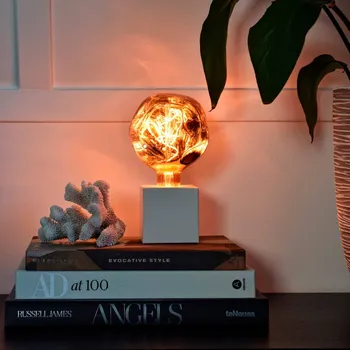 Lampička Calex XXL Organic Neo LED E27 4W G125 dim růžová - Doprava zdarma