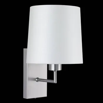 Lampička Hufnagel Nástěnné světlo Havanna krémově bílá - stínidlo - výška 18 cm, Ø 18 cm krémově bílá, nikl matný 1 x 57 W - Doprava zdarma