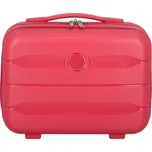 Cestovní plastový kufr Hesol velikost XS, růžovo-červený