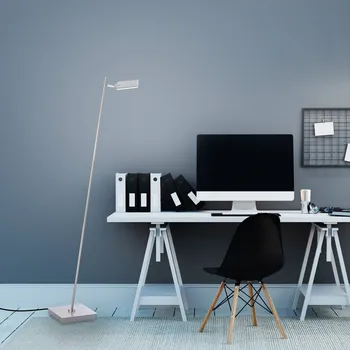 Lampička PURE Mira LED stojací lampa dálkový ovladač hliník - délka připojovacího kabelu 200 cm stříbrný, bílý LED 6,1 W celkem - Doprava zdarma