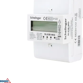 Rozvaděč Elektroměr 3F MID 100A Schelinger