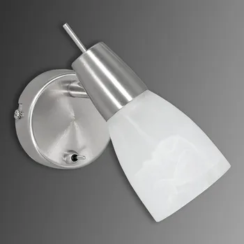 Lampička JUST LIGHT. GmbH Nástěnné svítidlo Julia LED ocel, bílá mramorovaná 1 x 4 W LED