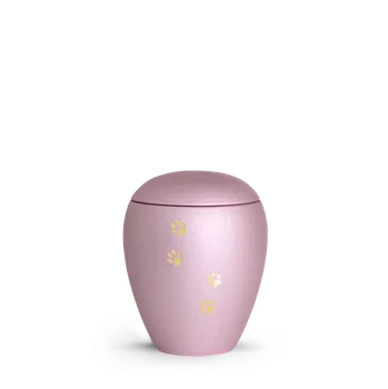 Smuteční dekorace Zvířecí urna Verona Paws - Rose 0,5l