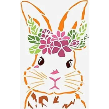 Plast. šablona, KRÁLÍK, 21x29,7 cm, 1ks